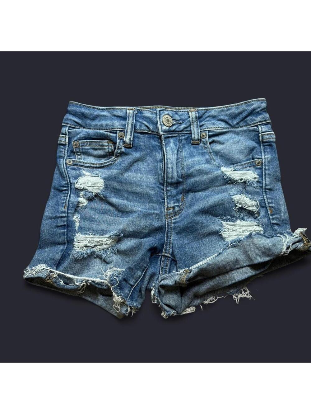 American Eagle Outfitters Women's Distressed Denim Shorts - Size 4